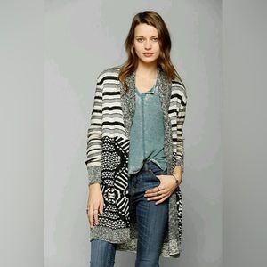 Urban Outfitters Ecote Mix Intarsia Open-front cardigan